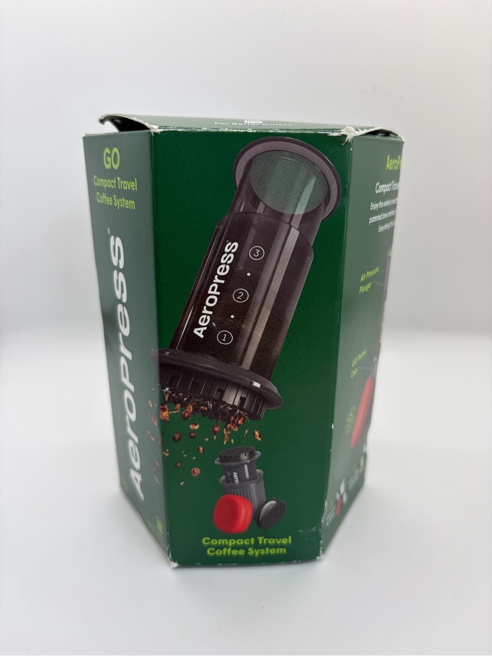 AeroPress GO Compact Travel Coffee System - Black/Red